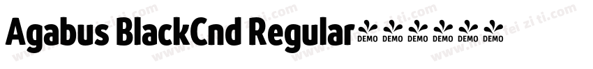 Agabus BlackCnd Regular字体转换